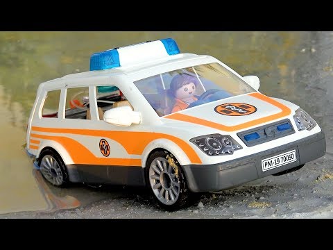 PLAYMOBIL City Life Emergency Car Toy with Light and Sound UNBOXING for Kids