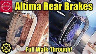 2013-2018 Nissan Altima REAR Brake Pad and Rotor Replacement!