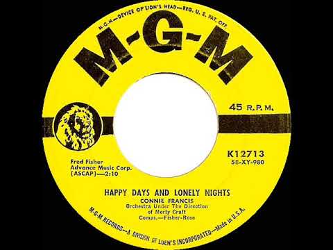 1958 Connie Francis - Happy Days And Lonely Nights