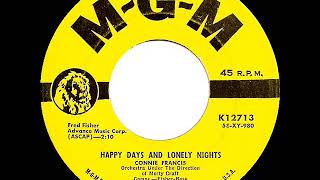 1958 Connie Francis - Happy Days And Lonely Nights
