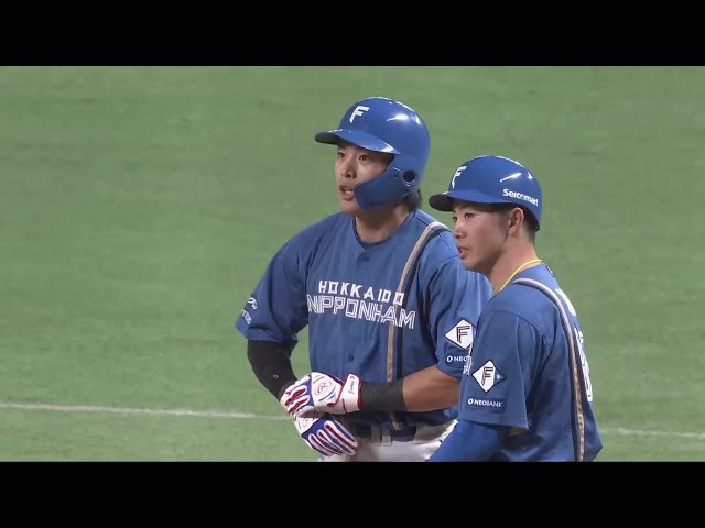 【4回表】チャンスで決めた!! ファイターズ・野村佑希 センター前への勝ち越しタイムリー!! 2025年9月18日 福岡ソフトバンクホークス 対 北海道日本ハムファイターズ