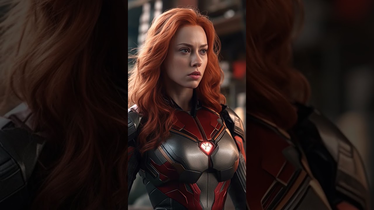 Natasha Romanov become Every Avengers (Multiverse) #midjourney #marvel #ai #art #avengers #viral