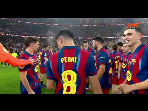 Supercopa de España entrega de trofeo y medallas 