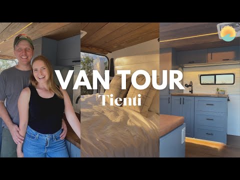 COZY VAN TOUR | The Tienti Van | Renogy Kits & Customization Process | Horizon Conversion Vans