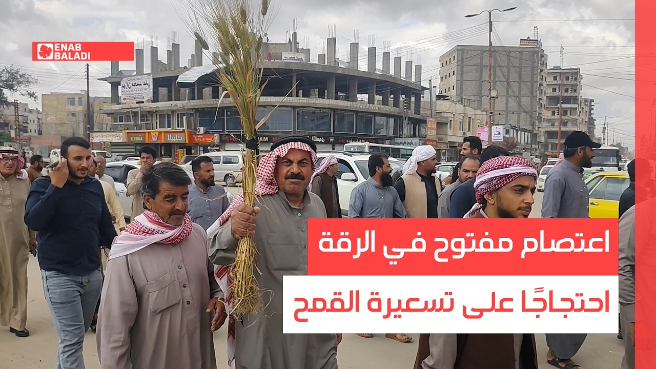 اعتصام مفتوح في الرقة احتجاجًا على تسعيرة القمح