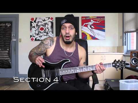 How to play 'Inside The Fire' by Disturbed Guitar Solo Lesson w/tabs