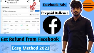 how to get money back from facebook ads manager | facebook ads money refund 2022