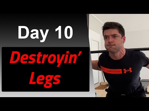Leaner By the Day 10 | BRUTAL Leg Lift & Huge Intermittent Fasting Meal