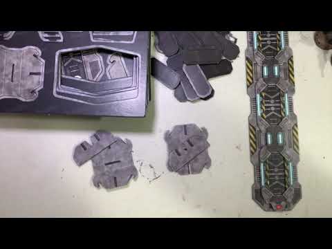 Build Along Friday Tinkerturf Sci-Fi Terrain Maglev Rail Starter and Add-on