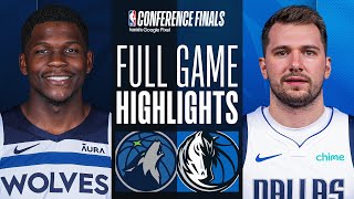 #3 TIMBERWOLVES at #5 MAVERICKS | FULL GAME 4 HIGHLIGHTS | May 28, 2024