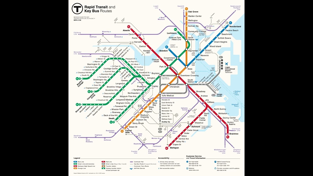 Boston Transit Map