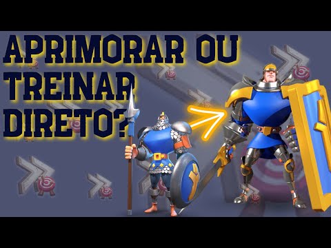 TREINAR DIRETO OU APRIMORAR TROPAS T3? | MELHOR FORMA DE CONSTRUIR UM EXERCITO NO RISE OF KINGDOMS