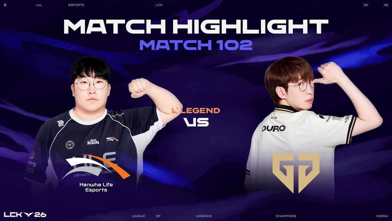 HLE vs GEN | 매치 102 하이라이트 | 2026 LCK