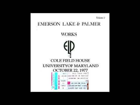 EMERSON, LAKE, and PALMER - COLE FIELD HOUSE UNIVERSITY OF MARYLAND OCT 22, 1977