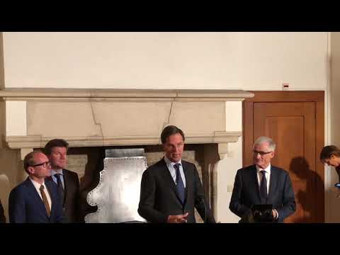 Bij de aftrap van de Nederlands-Vlaamse regeringstop in Middelburg