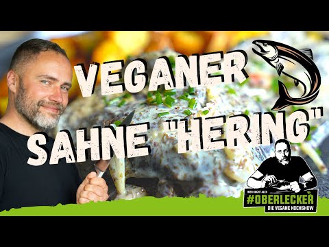 Veganer Sahne "Hering" mit Bratkartoffeln. no fish for me at any time