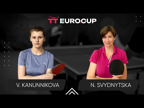 18:50 Vasylysa Kanunnikova - Nataliia Svydnytska 30.10.2023 TT Euro.Cup Ukraine Master. TABLE 4