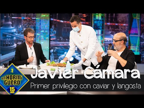 Javier Cámara recibe, como privilegio por ser invitado Platino, caviar y langosta - El Hormiguero