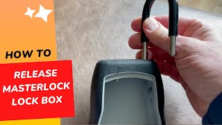 How to Release a Master Lock Lock Box
