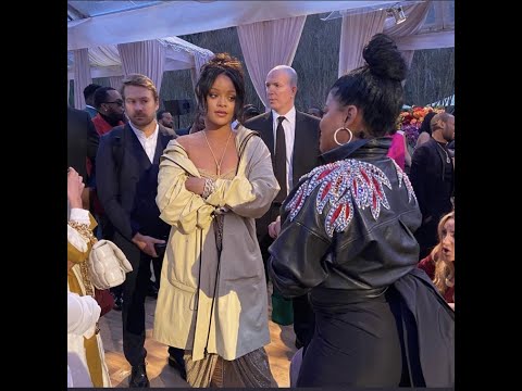 RIHANNA Curses Out JIM JONES wife CHRISSY LAMPKIN at ROC NATION BRUNCH for asking if they had SEX