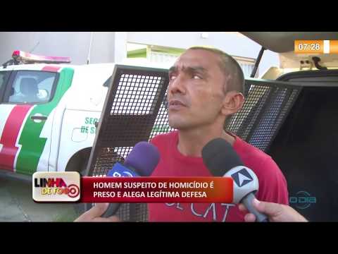 LINHA DE FOGO 04 12 2019  Suspeito de homiciÌdio eÌ preso e alega legiÌtima defesa