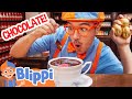 Blippi S Makes Chocolate Surprise Eggs At The Chocolate Factory Educational Videos For Kids