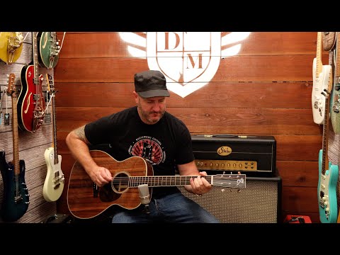 Danville Music Quickie Gear - Santa Cruz OM Sinker Redwood w/ Figured Walnut #6245