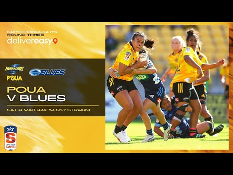 Super Rugby Aupiki | RD3 Hurricanes Poua v Blues - Highlights