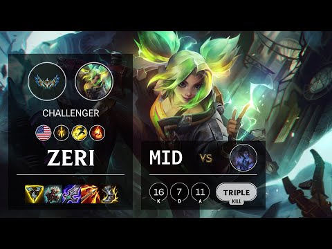 Zeri Mid vs Sylas - NA Challenger Patch 12.5