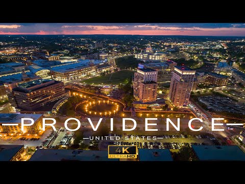 Aerial  [4K]  Providence, RI Drone Tour🛸