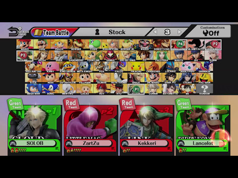 Union XV Wii U Doubles Loosers finals - ZartZu + Kekkeri vs Lancelot + Solobattle