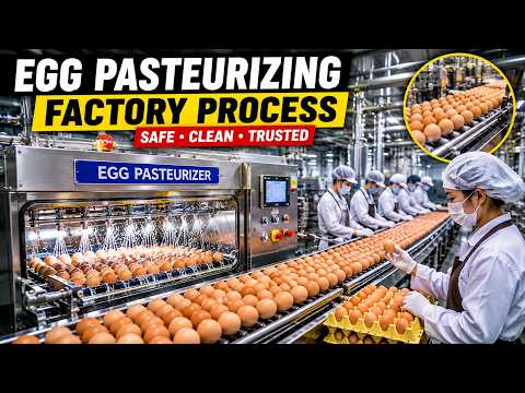 How Eggs Are Pasteurized in a Modern Factory | The Complete Process