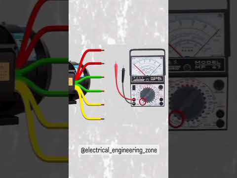 How to define motor's winding terminals (Start/End) U,V,W