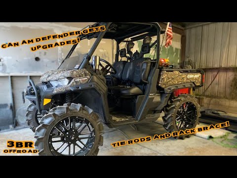 Can Am Defender XMR Gets Upgraded Tie Rods And Rack Brace! |3BR OFFROAD