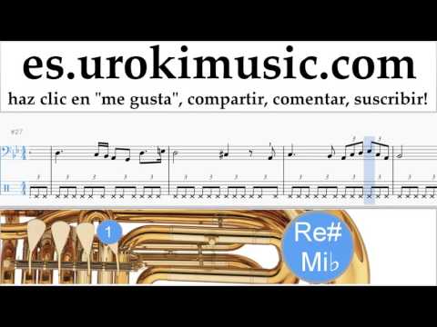 Como Tocar Tuba Schubert - Ave Maria Tablatura Parte#2 um-b927