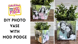 DIY Photo Vases with Mod Podge