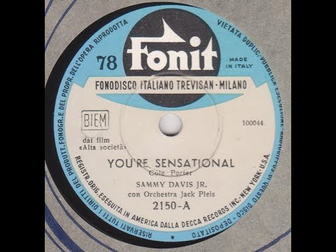 Sammy Davis JR   " You're sensational "   1956