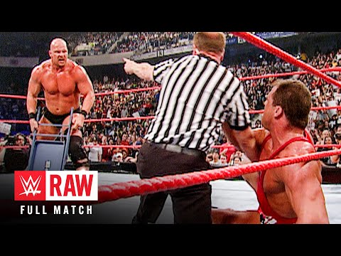 FULL MATCH — "Stone Cold" Steve Austin vs. Kurt Angle: Raw, Jan. 28, 2002