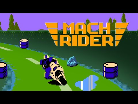 Mach Rider / マッハライダー (1985) NES - All race circuits completed [TAS]