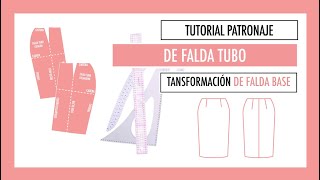 #3 Patronaje falda tubo
