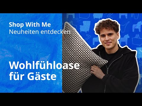 Wie gestalte ich mein Wohnzimmer mit Schlafcouch? I IKEA Shop With Me mit @adamtiaiba