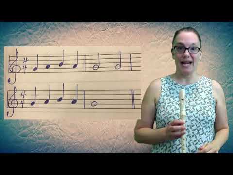 Je joue de la flûte à bec partie 1