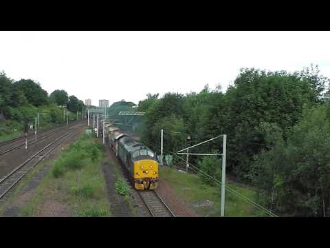 37688 on 6K31 Ballast with thrash at Rutherglen: 19/06/14