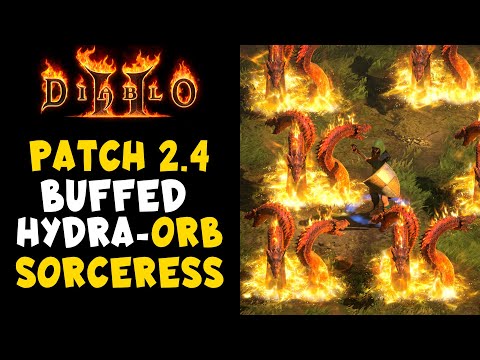 2.4 Buffed Hydra-Orb Sorceress is HOT in Diablo 2 Resurrected / D2R