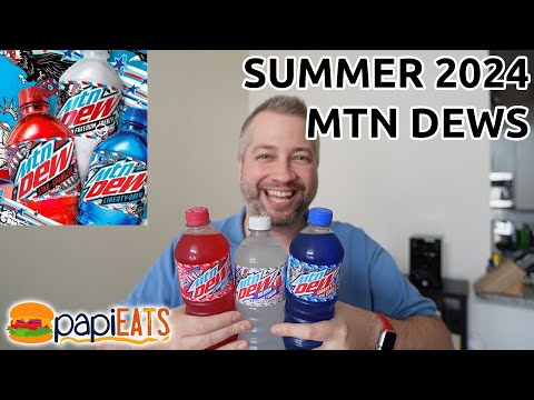 NEW MTN DEW Liberty Chill - Freedom Fusion - Star Spangled Splash - Review
