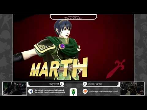 S4@GU 2-21 (Winner's Bracket): Pugwest (Marth) vs DreadFighter (Cloud)