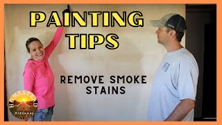 Prepping Walls For Paint / TSP Cleaner on Walls / Step by Step Painting / Remove smoke from walls