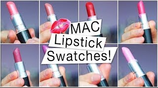MAC Lipstick SWATCHES + My Collection! ♡