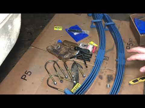 Rear Parabolic Spring Installation Drive Flange Axle Land Rover Series 2A restoration 2.25L Part 18