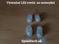 LED výstražné svetlo na motocykel - 4x AKU svetlo - Video Youtube